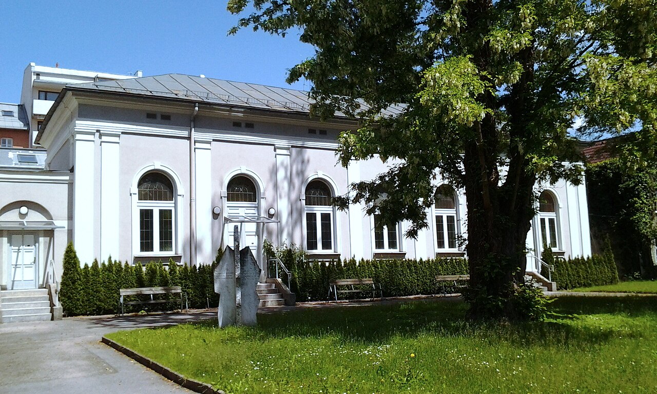 The Salzburg synagogue in the Lasserstraße